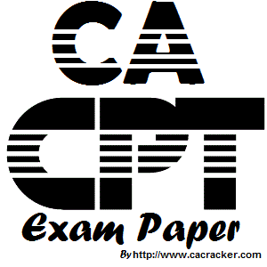 CA CPT Exam paper by cacracker.com