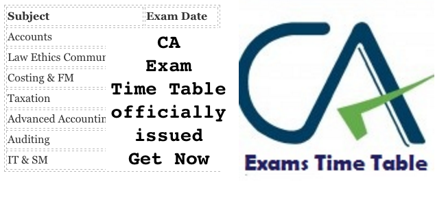 ca-ipcc-exam-time-table