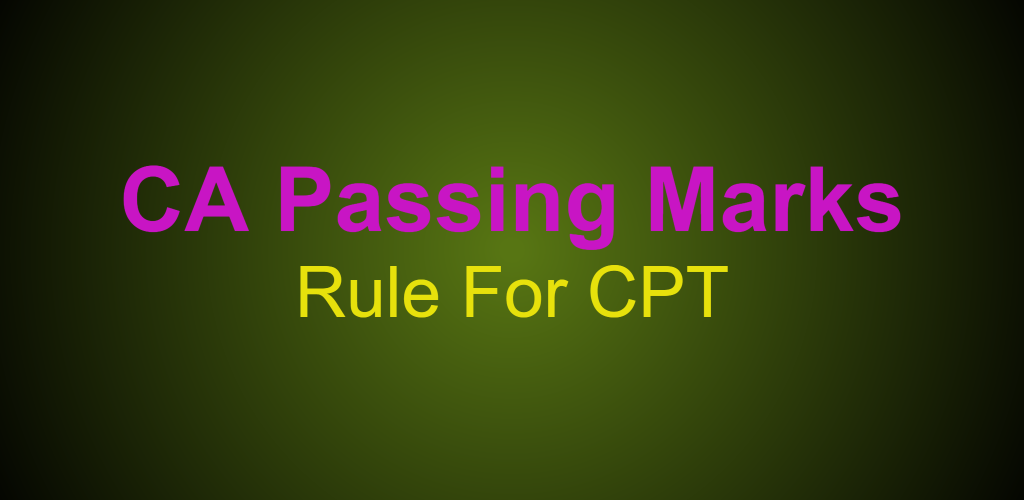 cpt passing marks rule