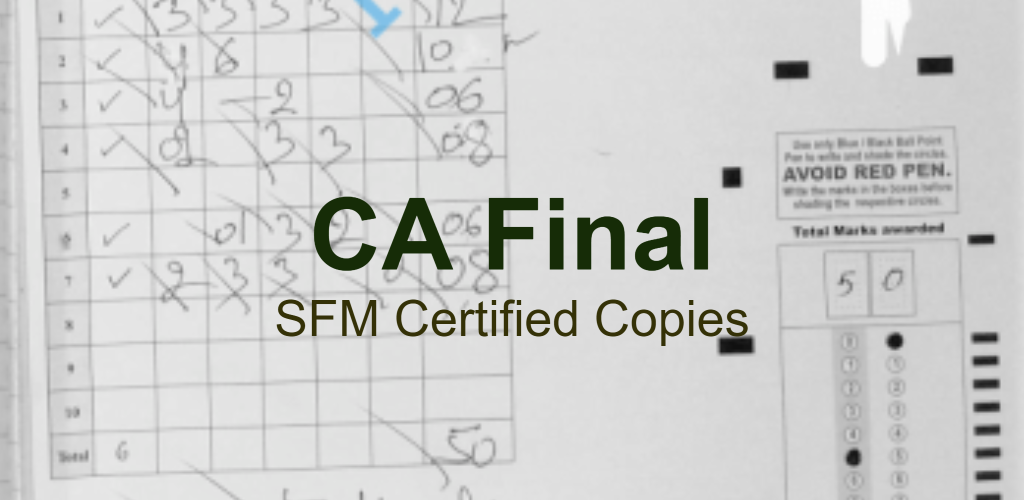 CA Final SFM Certified Copies