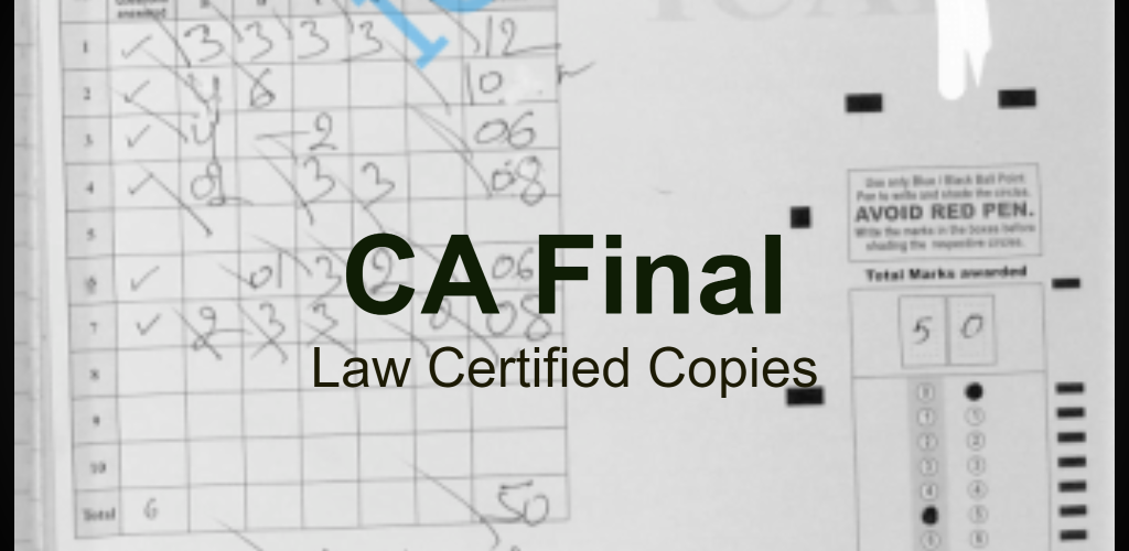 CA Final Law Certified Copies